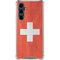 Switzerland Flag Distressed Galaxy S23 FE Clear Case